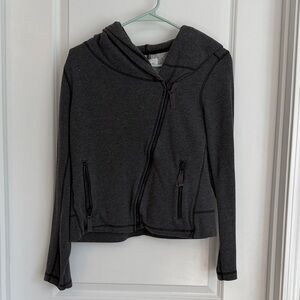 Lou & Grey Charcoal Zip Hoodie